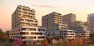 Vue extérieure - Programme immobilier neuf - Art de Rives à Huningue / Kaufman and Broad