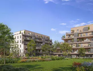 Perspective exterieure 2 - Programme Immobilier Neuf - Impulsion à Annecy - Kaufman and Broad