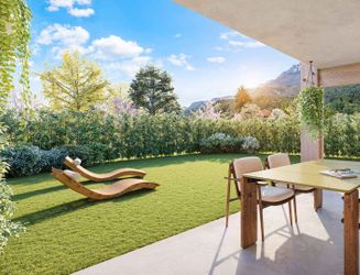 Vue Terrasse - Programme immobilier neuf - Duo Nature à Chapareillan - Kaufmand and Broad