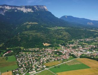 Vue drone - Programme immobilier neuf - Prochainement à Chapareillan - Kaufman and Broad