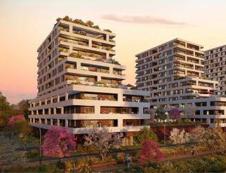 Vue extérieure - Programme immobilier neuf - Art de Rives à Huningue / Kaufman and Broad