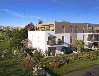Perspective extérieure - Programme immobilier neuf - Jardins du Golf à Metz - Kaufman and Broad