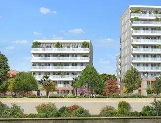 Vue extérieure de la Résidence Terre garonne à Toulouse