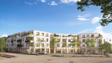 Vue extérieure terrasse programme immobilier neuf prochainement à Brunoy