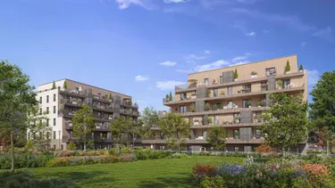 Perspective exterieure 2 - Programme Immobilier Neuf - Impulsion à Annecy - Kaufman and Broad