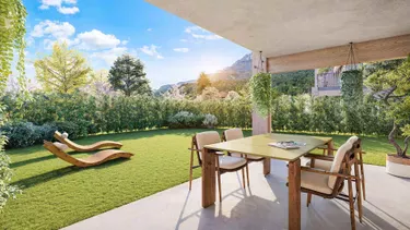 Vue Terrasse - Programme immobilier neuf - Duo Nature à Chapareillan - Kaufmand and Broad