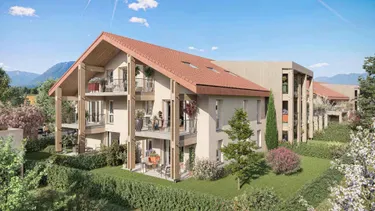 Vue_exterieure_Programme_immobilier_neuf_ Duo Nature à Chapareillan Kaufmand and Broad