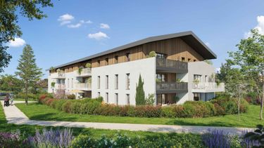 Perspective extérieure - Programme immobilier neuf - Symbiose à Faverges - Kaufman and Broad