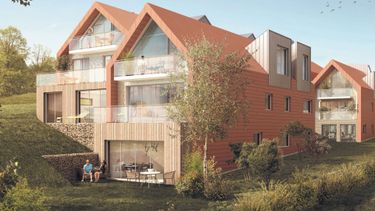 Vue extérieure programme immobilier neuf Les Chalets à Sainte-Adresse | Kaufman and Broad