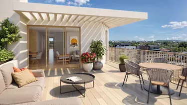 Vue Terrasse Horizon Boisé à Toulouse St Martin du Touch