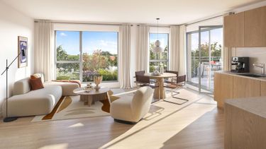 Vue intérieure - Programme immobilier neuf - Jardins du Golf à Metz - Kaufman and Broad