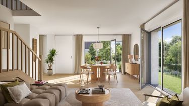 Vue intérieure maison programme immobilier neuf Grand Large à Barneville-Carteret | Kaufman and Broad