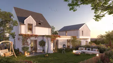 Vue jardin programme immobilier neuf Dunéa à La Baule | Kaufman and Broad