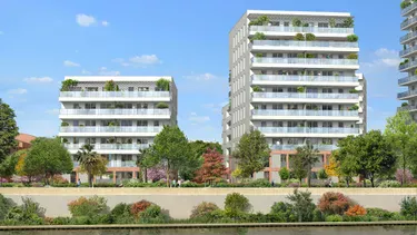 Vue extérieure de la Résidence Terre garonne à Toulouse