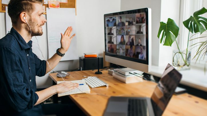 espace télétravail prévu dans les plans à partir du 2 pièces